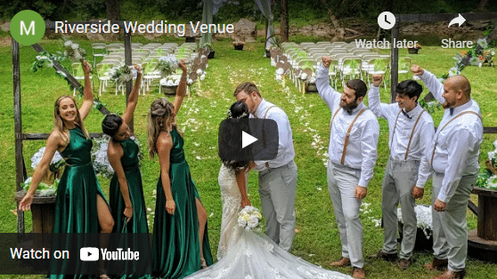 Wedding at riverside camp grounds