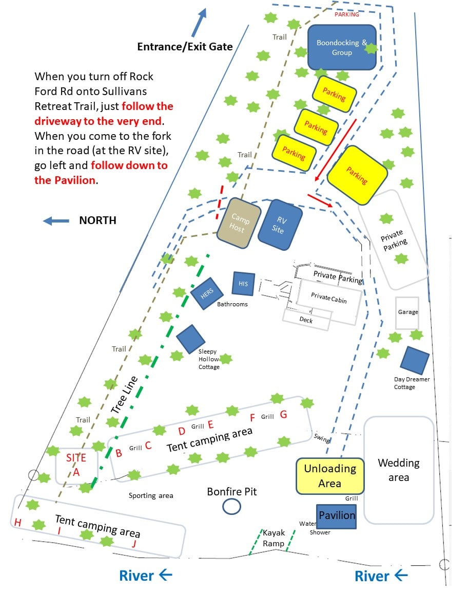 Map of Camp Cacapon